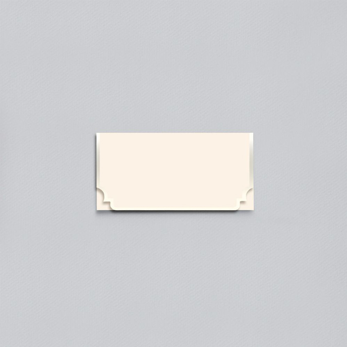 Regal Corners Pearl Foil Place Cards