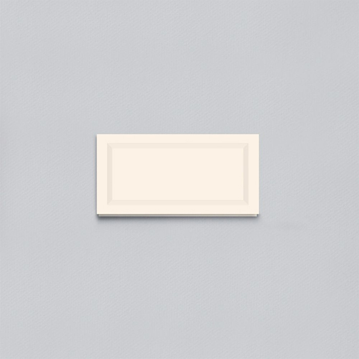 Ecru Deboss Bordered Place Cards