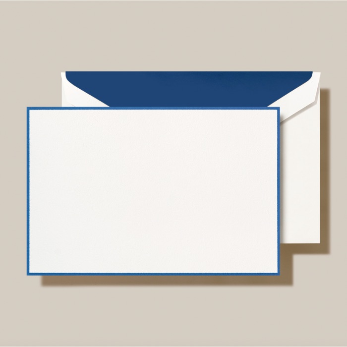Bordered in Regent Blue Correspondence Cards